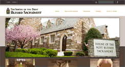 Desktop Screenshot of blessedsacramentdc.org